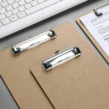Aluminum Alloy Portable Foldable 3-Panel Writing Pad Clipboard, Office And Study Supplies, Stationery Storage, File Box, Bin And Rack, Foldable Metal Folder Large Capacity Clipboard, Multi-Function Writing Board, Desktop Storage Box - A - View 4