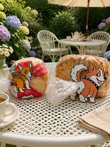 2pcs Corgi Butt Shaped Bread Clips And Snack Clips, 2D Flat Corgi Shaped Plastic Bag Clips, Lightweight Kitchen Storage Accessories, Suitable For Bread, Snacks, Pantry Decor, Pet Lover Gift, Corgi Themed Home Decor - View 5