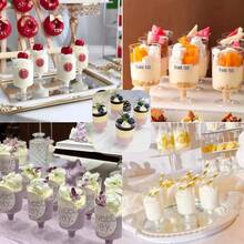 10/20/40 buah Gelas Plastik 4oz/120ml untuk Hidangan Penutup, Cocok untuk Espresso, Puding Tiramisu, Kue Keju, Mousse, Cocok untuk Pesta Ulang Tahun dan Pesta Pernikahan. - MultiWarna - View 7