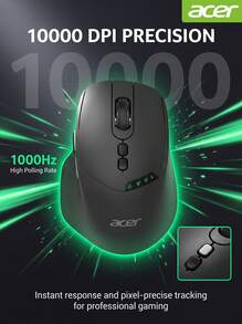 Acer 無線藍牙三模滑鼠 人體工學滑鼠 筆記型電腦 usb拓展塢可用 OMR254 無線藍牙三模 - 查看 4