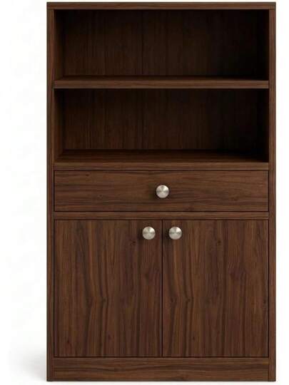 Cómoda Auxiliar Multiusos Portugal - Mueble Organizador Moderno con Cajones, Repisas y Puertas