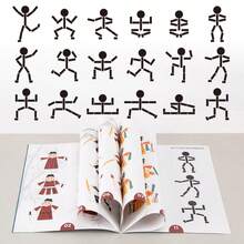 Magnetisk streckgubbe-bok - Magnetisk bok-Creative Stickman - Visa 5