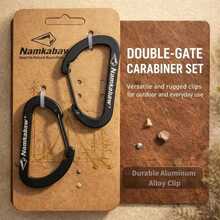 2/3pcs Outdoor D-Ring Clips, Lightweight Aluminum Alloy Keychains, Home Key Storage Clips, Suitable For Key Organization And Outdoor Accessory Management - Multicolor - View 1