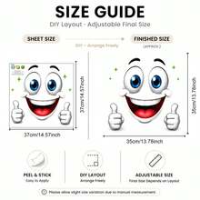 Funny Cartoon Big Mouth Face Trash Can Sticker, Waterproof Removable Vinyl Trash Can Decal, 2D Flat Pattern Outdoor Yard Porch Trash Can Decoration, DIY Peel And Stick Creative Home Garden Cabinet Decor - Face Trash Can Stickers - View 14
