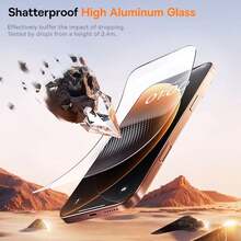 CASECOPS 3Pcs Ultra-Clear Full Screen Tempered Glass Screen Protector, Fully Protect The Screen, Compatible With IPhone 17 E/17/17 Pro Max/17 Pro/17Air/16 Pro/15 Pro Max/14 Pro/13/Seires Models. Transparent Protective Film, Shockproof, Anti-Fall, Scratch-Resistant, Anti-Fingerprint, 9H Hardness, Suitable For 6.1-Inch 6.3-Inch 6.9-Inch Screens, Essential Phone Screen Protector For Daily Use And Office - 3PCS - View 2