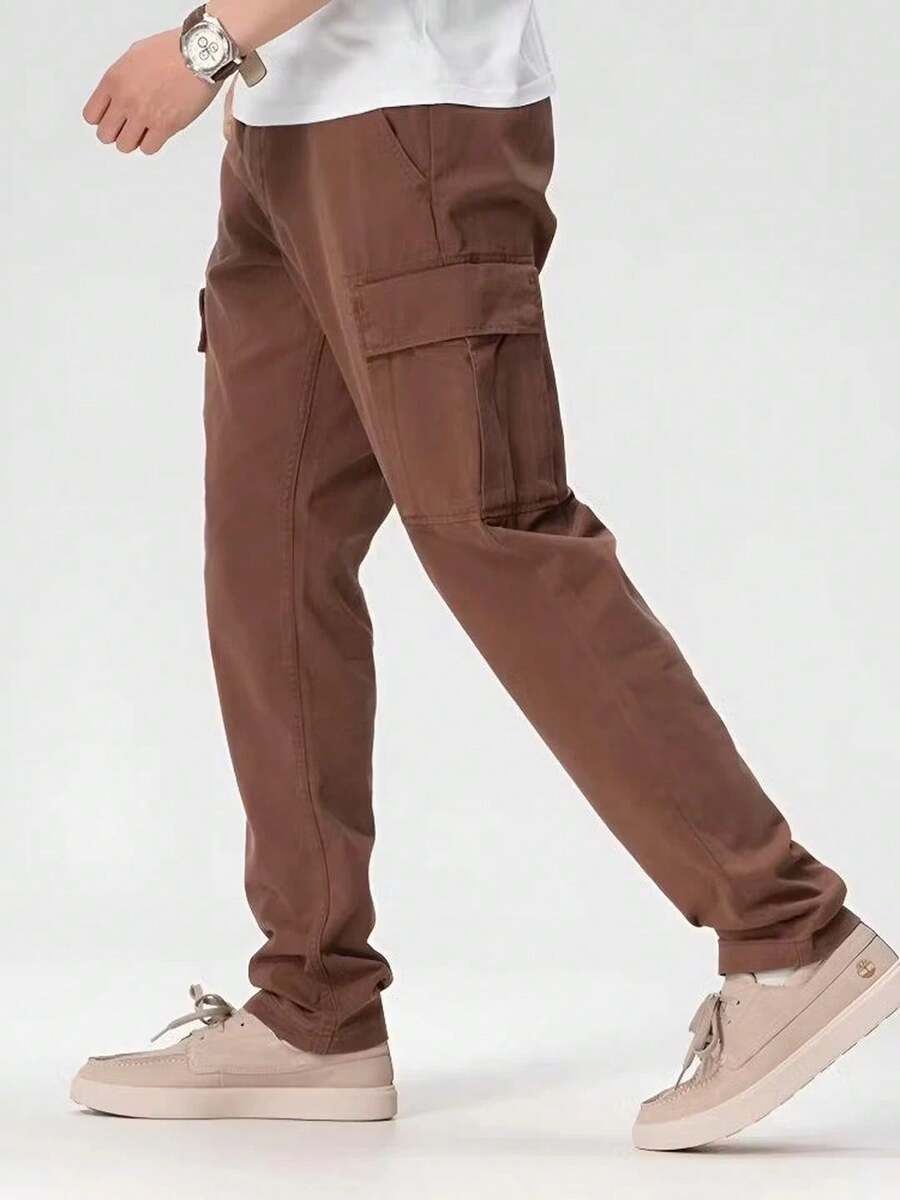 Timberland New Outdoor Sports Business Casual Stretch Long Pants For Men - Reddish-brown - View 1
