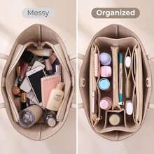 1pc Small/Medium/Large/Extra Large Multi-Function Inner Bag, Makeup Bag, Toiletry Bag, Organizer Bag, Foldable & Detachable Inner Pouch - Grey - View 10
