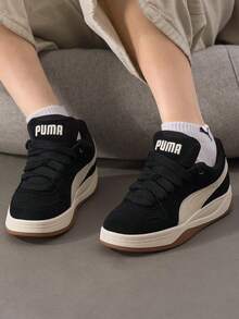Puma 女款經典極簡 Park Luna SD 低筒輕量舒適透氣運動休閒鞋 402510-03 - 黑色-雪白色 - 查看 3