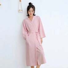 Waffle Knit Lightweight Kimono SPA & Bathrobe Women - Quick Dry - Soft, Bridesmaid Robe, Bathrobe Long Style Spring/Summer Waffle Bathrobe Absorbent Sleepwear Thin - Multicolor - View 9