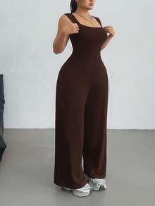 Women Jumpsuits - Whole Grain Coffee - View 1