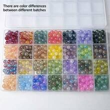 28 Colors Striped Beads, Bohemian Style Beaded Jewelry, Unique Gift Design, Friendship Necklace & Bracelet Creative Making, DIY Jewelry Making Material Kit (Bead Batches May Have Color Differences, Subject To Actual Product) - Multicolor - View 6