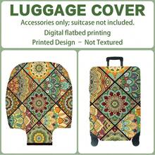 1PC, Flat Print Design, Print Design-No Texture, Only Accessories Sold, Luggage Protective Cover, Does Not Include The Luggage Shown In The Picture, Suitable For 20 To 30 Inch Luggage, Made Of Thickened High-Quality Fabric, Essential Accessory For Your Travel And Checked Luggage. - Multicolor - View 7