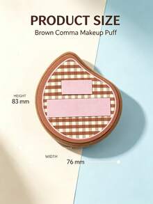 4 Colors Comma Shape Powder Puff, Double Strap Soft Makeup Sponge, Wet Dry Dual Use Reusable Washable Foundation Cushion Puff For Flawless Base Makeup - Multicolor - View 6