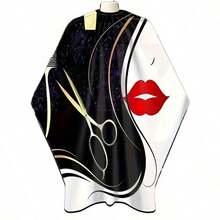Premium Black Material Hairdressing Apron, Easy To Clean Design, Professional Styling Accessory Suitable For Hair Salons And Home Use, Fashionable Hairdressing Tool - Multicolor - View 11