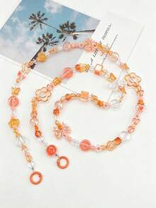 Fashionable Phone Lanyard, Cute Colorful Universal Phone Charm Accessory, Multiple Colors And Styles Available, Fashionable Phone Decorative Chain Camera Strap - Multicolor - View 13