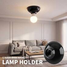 CILIA E27 Lamp Holder Socket 250V 4A 100W Screw Base, Home Lighting Ceiling Mount Lamp Socket - Lamp Holder - View 7