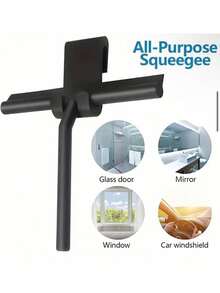1/2pc Squeegee For Shower Glass And Mirrors - Suitable For Tile Walls, Car Windows, Bathroom, Kitchen, Bedroom And Living Room; Ideal Gift Choice For Holidays Or Mother's Day - Random Style - View 4