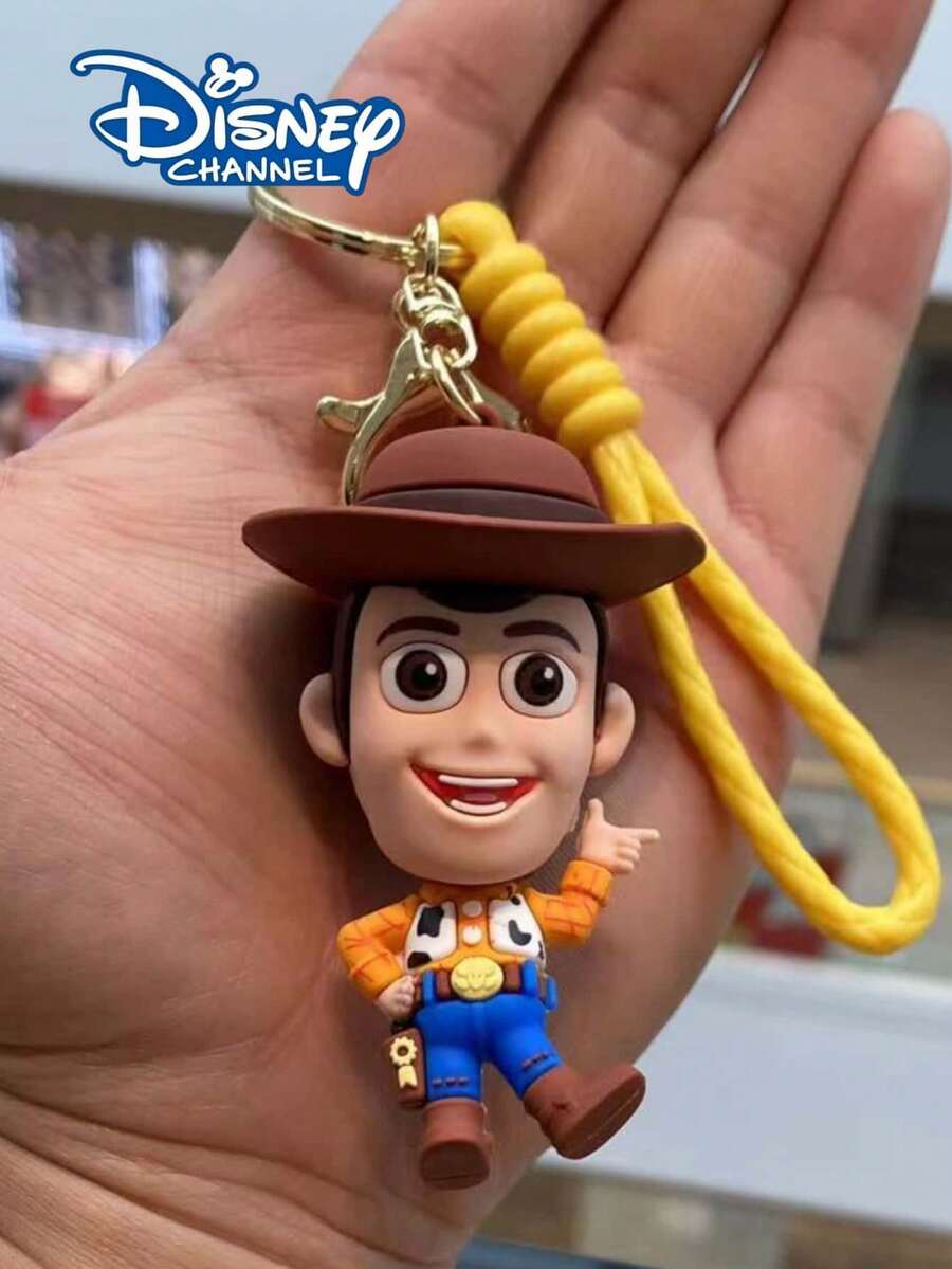 Disney 卡通 3D 矽膠汽車鑰匙圈，巴斯光年、胡迪、外星人、潔西、馬鈴薯先生包包掛飾，動漫背包裝飾吊飾配件禮物