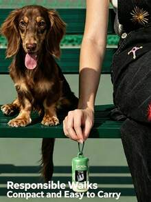 1pc ABS Mini Pet Waste Bag Dispenser, Portable Dog Poop Bag Storage Box, Lightweight Hanging Waste Bag Container, Suitable For Outdoor Dog Walking And Pet Travel - Multicolor - View 7