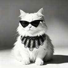2pcs Pet Accessories Set: Beaded Pet Necklace + Cat Eye Fashion Glasses Set, Multi-Layer Pearl Neckpiece + Tinted Lenses, Adjustable Hypoallergenic Lightweight Comfortable, Fits Kittens, Ragdoll, British Shorthair, Teddy, Bichon, Pomeranian, Small Dogs, Pet Birthday Party Photo Shoot, Highly Attractive Cute Pet Outfit - Multicolor - View 12