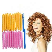 5pcs Heatless Hair Curlers, Spiral Hair Styling Without Heating, Magic Hair Curlers With Styling Hooks - Multicolor - View 5