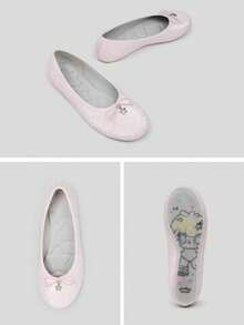 2026 Spring/Summer New Women's Bow-Decorated Ballet Flats - Pink - View 2