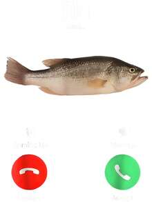 Slogan Graphic Funny - Fih Calling Remind Me Message Decline Accept Phone Call Fish T-Shirts - 100% Cotton Men &Amp; Men Loose Sports T-Shirt - Black - View 2