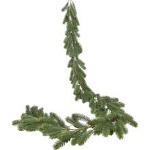 1pc 6ft Artificial Green Christmas Pine Garland, Suitable For Fireplace Mantel, Table Runner Decoration And Centerpiece, Christmas Decor - Dark Green - View 4