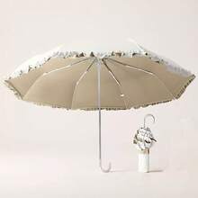 Women's Creative Folding Umbrella, Dual-Use Sun And Rain Protection Design, Portable UV Protection Umbrella, Suitable For Daily Use And Gifting - Multicolor - View 8