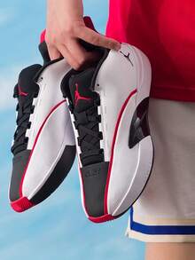 Nike 新款 Jordan All Game 男子運動鞋 籃球比賽訓練 I85 PF 緩震籃球鞋 - 黑白紅 - 查看 1