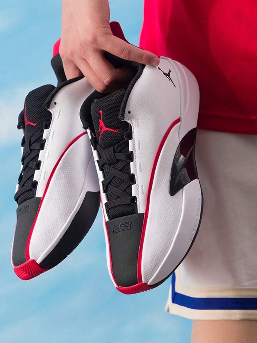 Nike 新款 Jordan All Game 男子運動鞋 籃球比賽訓練 I85 PF 緩震籃球鞋 - 黑白紅 - 查看 1