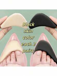 2pcs Women's Foam Front Foot Insoles, Suitable For High Heels, Relieve Pain, Reduce Shoe Size, Shoe Filler And Protection Accessories - Multi-color - View 10