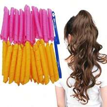 5pcs Heatless Hair Curlers, Spiral Hair Styling Without Heating, Magic Hair Curlers With Styling Hooks - Multicolor - View 2