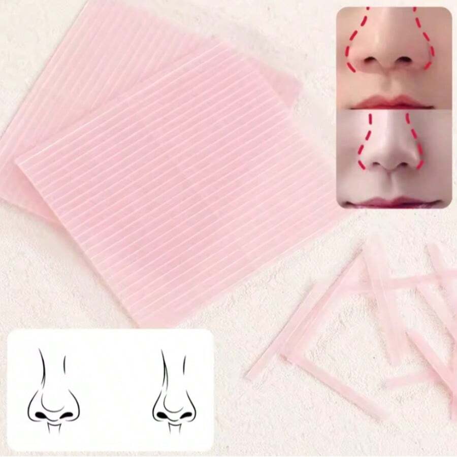 1 bộ 2 miếng dán mũi mỏng trong suốt dùng một lần, phù hợp cho mũi và chăm sóc da mặt, giấy mặt siêu mỏng, phù hợp cho các salon làm đẹp - Nhiều màu - Xem 1