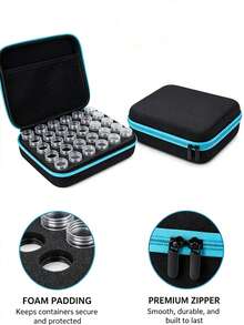 Portable Multi-Compartment Diamond Painting Storage Set, Includes 60/30-Grid Jewelry Bead Storage Box, Suitable For DIY Diamond Painting, Beading, Sequins And Accessories, Compact Tool Box, Ideal For Hobbyists And Professionals - Sets - View 3