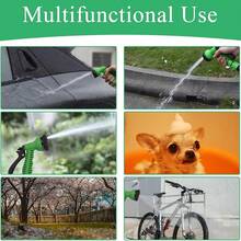 Expandable Garden Hose - Lightweight Anti-Tangle High Pressure Car Wash, Lawn Watering And Outdoor Cleaning With Adjustable Nozzle, Available In 25FT/5M, 50FT/12M, 75FT/18M And 100FT/25M Lengths - Cloth Water Pipe - View 5