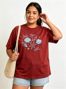 Women Senior T-Shirts & Tops - Red - View 2