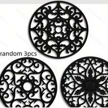 Set Tatakan Silikon Tradisional 3pcs/1pc - Alas Panas Anti Selip Tahan Panas untuk Meja Dapur & Meja Makan - Tatakan Dapur untuk Piring & Peralatan Masak Panas - Tatakan Panci & Wajan - Biru Tosca - View 10