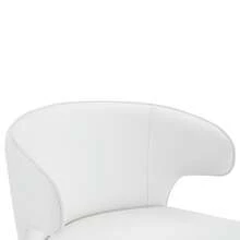 Set Of 2 White Dining Chair - Modern Bar Stool - 白色 - 查看 4