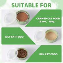 [Cat Food Can Sealer] 1pc 5.5 Oz Cat Food Can Storage Container | Airtight Snap Lid | Keep Pet Food Fresh - Multicolor - View 5