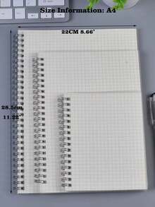 A5/B5/A4 Grid Spiral Elastic Band Flip Notebook/Memo Pad Back To School Student Supplies - A - View 6