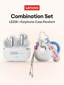 Lenovo LE208 Bluetooth Earphones With Protective Case, Bluetooth 6.0 Instant Pairing, Low Latency, Hi-Fi Sound Quality, ENC Smart Noise Cancellation, Long Battery Life, Wireless Earbuds For Smartphones, Computers, Christmas, Camping, Vacation - View 13