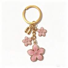 1pc Sakura Shaped Keychain, Lightweight And Graceful Sakura Design, Suitable For Bag Pendant, Car Key Chain, Couples, Birthday, Holiday Gifts - A - View 3
