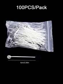 100pcs Pre-Dipped Candle Wicks With Metal Support Base, Smokeless And Lead-Free, Suitable For Soy Wax, Beeswax And Paraffin Wax Candle Making, DIY Handmade Materials, Suitable For Container Candles, Pillar Candles, Home Decor, Wedding Party, Aromatherapy Essential Oil (Multiple Lengths, High Burning Stability) - A-100pcs - View 12