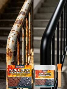 jakehoe 2-In-1 Rust Remover Metal Primer, Water-Based Metal Cleaner Waterproof Anti-Rust Corrosion-Resistant Primer, Holiday Gift, Halloween Gift, Christmas Gift - A - View 3