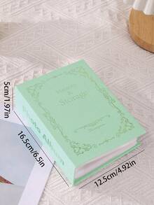 1PC Light Blue Silver Foil European Floral Pattern Hardcover Commemorative Photo Album, Thick Laminated Cardstock Cover With Exquisite Silver Scroll Floral Border Design, Waterproof And Scratch-Resistant Surface, Transparent PP Photo Insert Pages, Dust-Proof And Moisture-Proof Photo Storage Book, Glue-Free Direct Insert Design For Convenient Photo Placement And Removal, Clear Non-Fading Display Of Photos, Rigid Outer Shell Stable And Resistant To Bending And Deformation - B-Blue - View 4