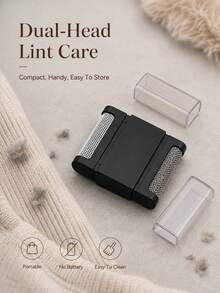 Double-Sided Manual Fabric Lint Remover And Pet Hair Remover, Portable And Easy To Use, Suitable For Sofas And Sweaters, Reusable, Designed To Care For Your Clothes - Multicolor - View 5