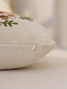 1件感恩節米色南瓜楓葉花卉刺繡枕套,感恩節 Hello Pumpkin 刺繡枕套,適合室內裝飾,感恩節裝飾,四季通用枕套,不含枕芯 - 米色 - 查看 9