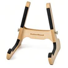 G-S Chiao Le Jiang Traditional Craft Musical Instrument Stand, Floor Guitar Rack For Electric Guitar, Acoustic Guitar Accessories - Apricot - View 7