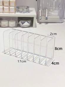 2/1pc Transparent 7-Slot Desktop Display Storage Rack, Hand Cream Storage Box, Cosmetic Organizer, Multi-Compartment Large Capacity, Suitable For Bathroom, Bedroom, Vanity, Ideal For Lipstick, Eyeshadow Palette, Serum, Hand Cream Storage And Organization, Perfect Gift - Multicolor - View 5